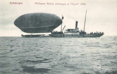 America being rescued by the steamer, Farm.