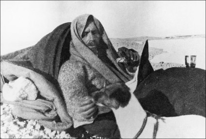 Nobile and Titina after being rescued by Swedes.